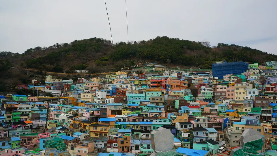 Colorful houses in Gamcheon Culture Village