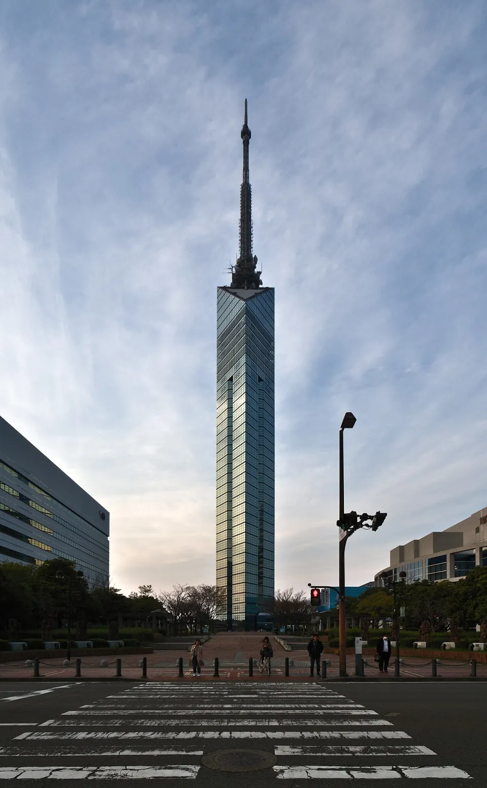 Fukuoka Tower before sunset