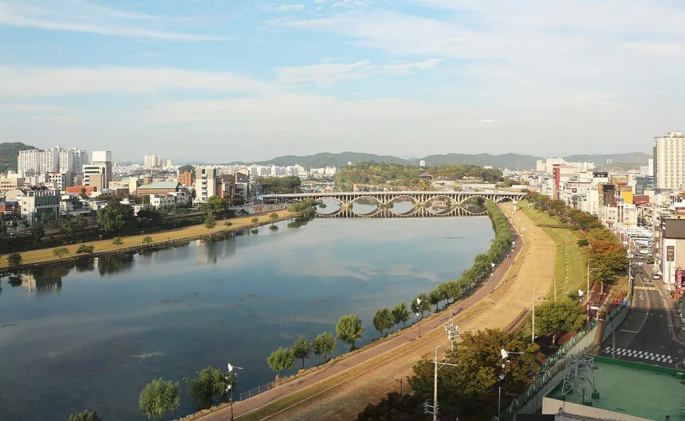 Nam River in Jinju
