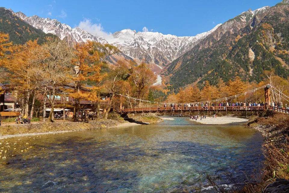 River and mountains at Kamikochi
