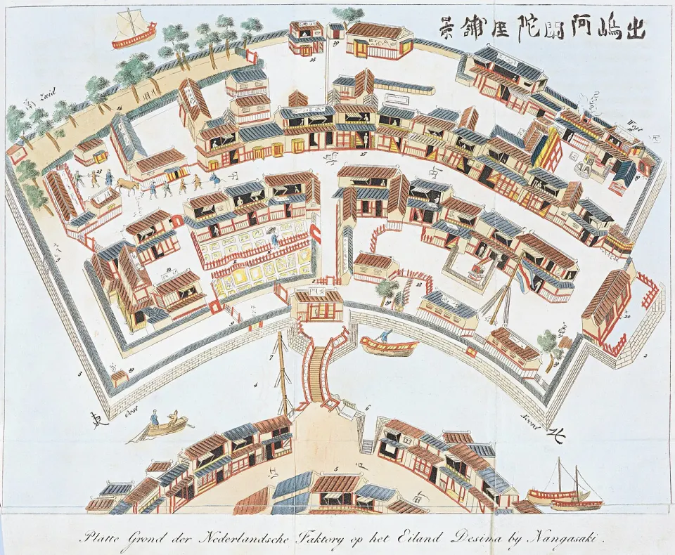 Historic plan of Dejima