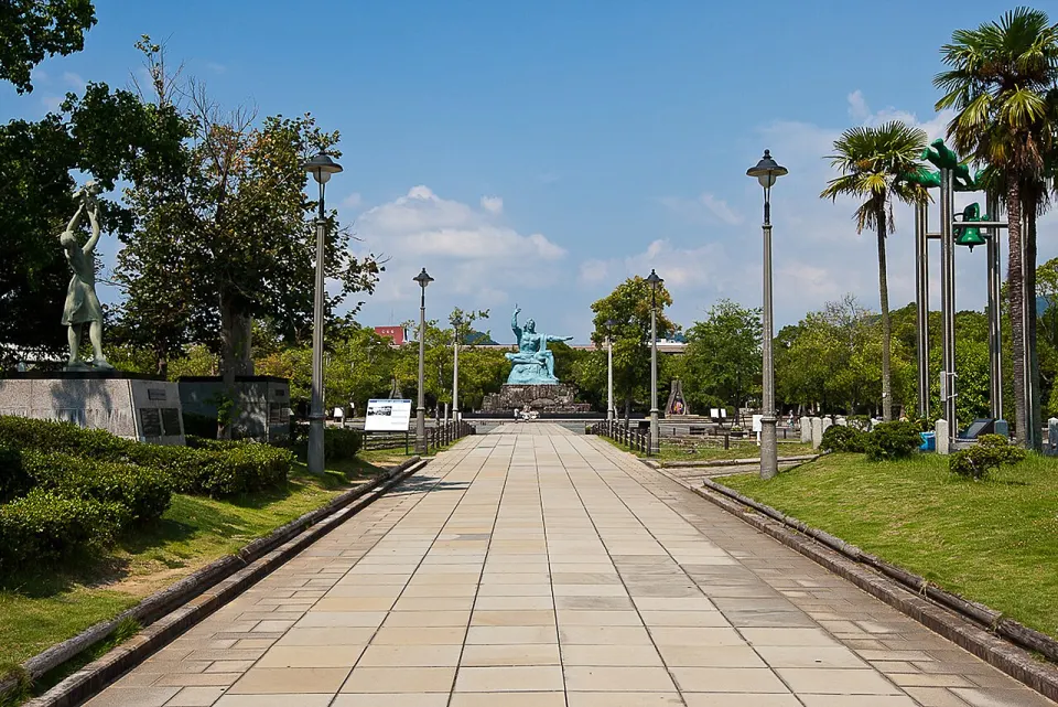 Peace Statue in Nagasaki Peace Park