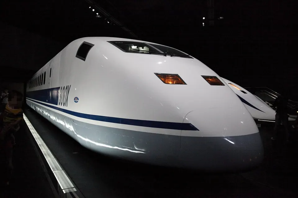 Experimental Shinkansen at the SCMAGLEV and Railway Park