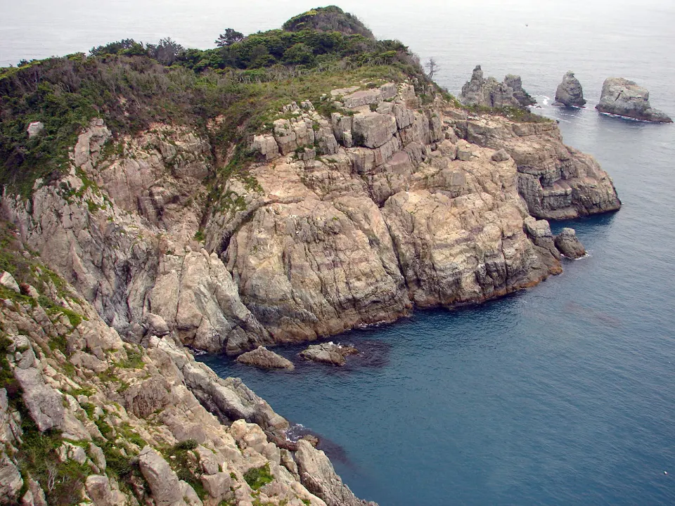 Landscaped garden on Oedo island